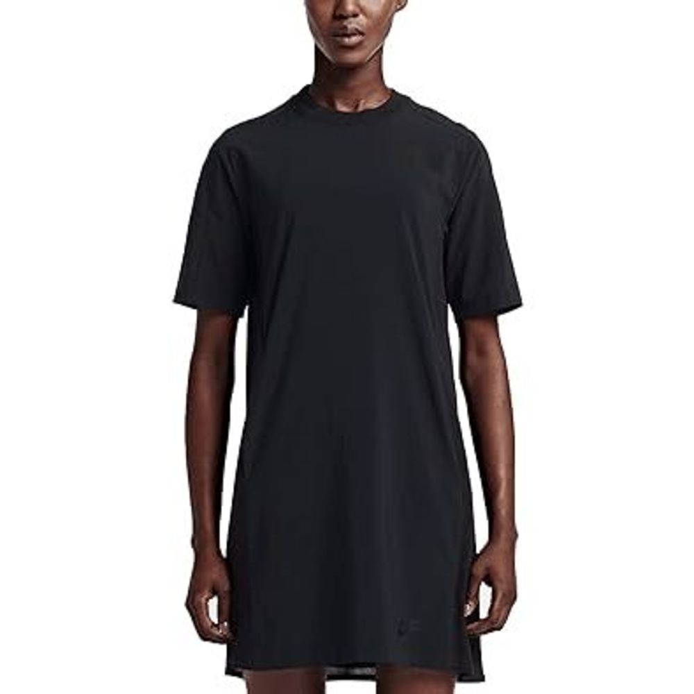 NEW Womens Small NIKE Dress W NSW Dress BND Ribbed Back 822974-010 Black